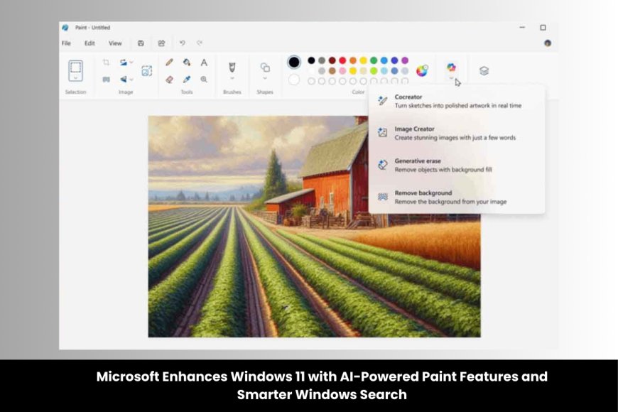 Microsoft Introduces AI-Driven Tools in Paint and Enhanced Windows Search in Latest Windows 11 Update