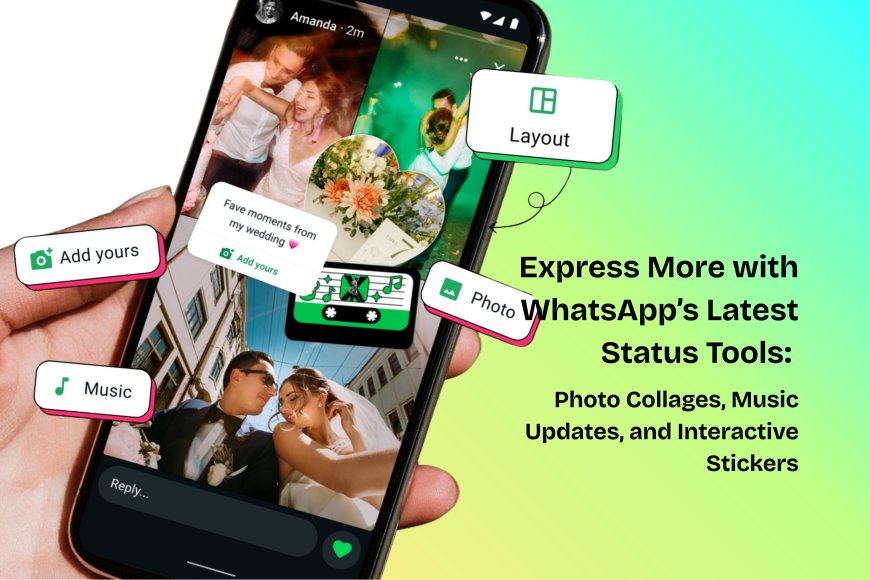 Express More with WhatsApp’s Latest Status Tools: Photo Collages, Music Updates, and Interactive Stickers