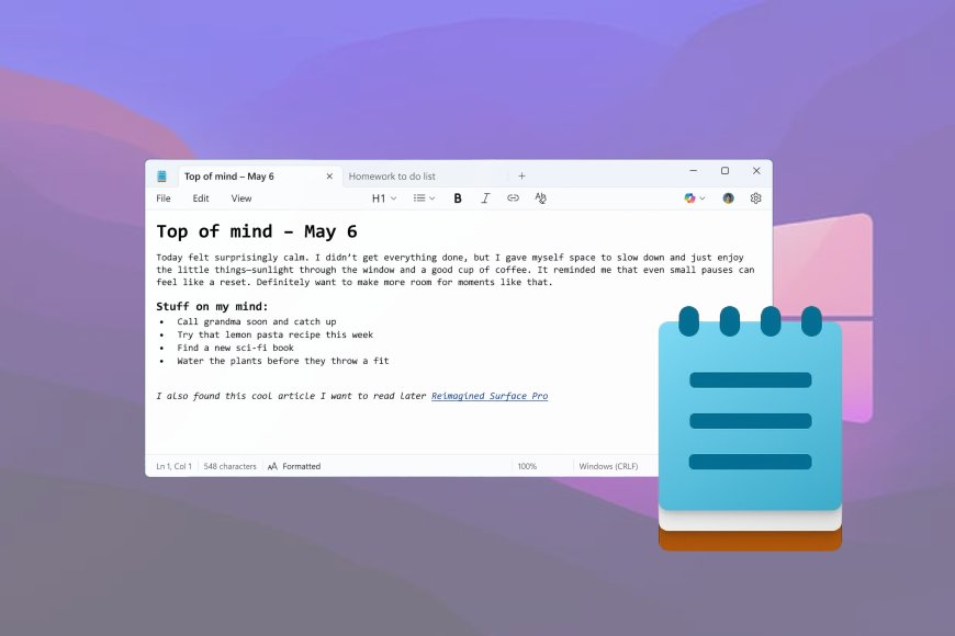 Microsoft adds powerful formatting, Markdown, and AI writing support to its classic Notepad app
