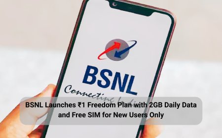 BSNL Launches Rs.1 Freedom Plan with 2GB Daily Data and Free SIM for New Users Only