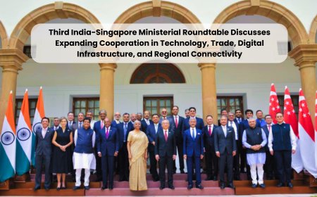 Third India-Singapore Ministerial Roundtable Discusses Expanding Cooperation in Technology, Trade, Digital Infrastructure, and Regional Connectivity